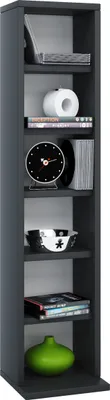 Produktbild von Elementa Regal 6 Fächer schwarz.