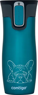 Produktbild von Thermobecher ContiGo! West Loop 2.0 470ml - Französische Bulldogge - Biscay Bay