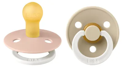 Produktbild von Bibs Colour, Klassischer Babyschnuller, Rund, Latex, Junge/Mädchen
