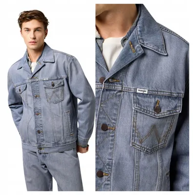 Produktbild von Wrangler | Herren Anti Fit Jacket Jeansjacke Light Ice Relaxed Fit Denim Größe XL