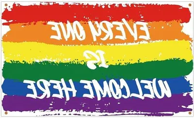 Obrázek produktu pro Duhová vlajka 150 x 90 cm, voděodolná, polyesterová, LGBT dekorace