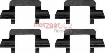 Produktbild von METZGER 109-1243 Zubehörsatz Scheibenbremsbelag Vorne für CITROËN C3 I Schrägheck (FC, FN) C2 Schrägheck (JM) C3 Pluriel (HB) C2 Enterprise (JG)
