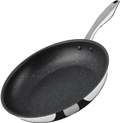 Image de poêle 28cm en acier inoxydable/surface antiadhésive SOTE LAMART