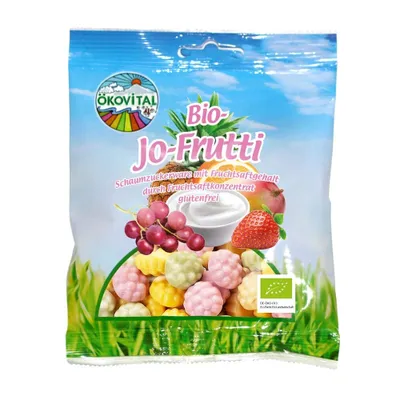 Zdjęcie produktu dla ŻELKI OWOCOWE JOGURTOWE BEZGLUTENOWE80 g - OKOVITAL