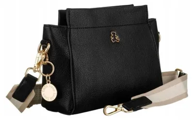 Produktbild von LuluCastagnette - Posttasche für Frauen mit Anhänger und breitem Riemen