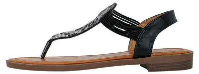 Produktbild von Fitters Footwear Frida Zehentrenner in Übergrößen Schwarz 2.156808 Black große Damenschuhe