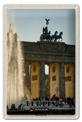 Produktbild von Blechschild Städte Berlin Brandenburger Tor Architektur 20x30cm