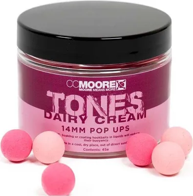 Productafbeelding van CC Moore Dairy Cream Tones drijvende boilies, 14 mm - 36 gram