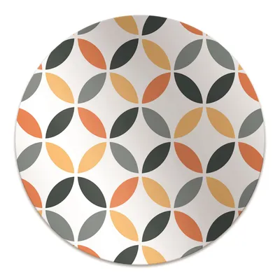 Obrázok produktu pre Okrúhla Podlahová ochranná podložka - Ochranná podložka pod stoličku - Podlahová podložka - 140x100 cm - Geometrické kolieska