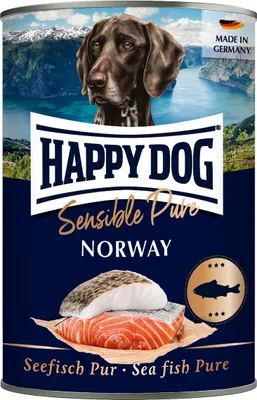 Immagine prodotto di HappyDog 400gx6 Sensible Pure Norway Poisson de mer