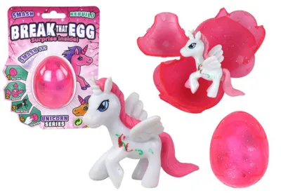 Produktbild von LeanToys Knackendes magisches Einhorn-Ei Rosa 6cm