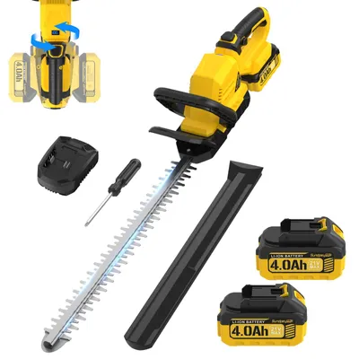 Productafbeelding van Accu Heggenschaar - 53 cm Meslengte - 21 V Vermogen - 16 mm Snijbreedte - Voor Tuin En Struiken