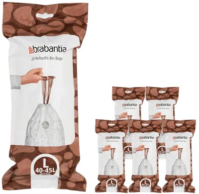 Immagine prodotto di PerfectFit 40-45L (L) sacchetti per la raccolta differenziata - multipack 120 sacchetti (6x20)