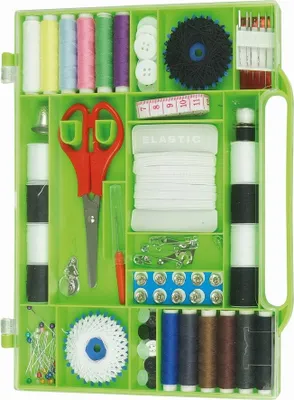 Image de KLEIBER  92023 KLEIBER Universal-Nähkästchen, 111-teilig, grün