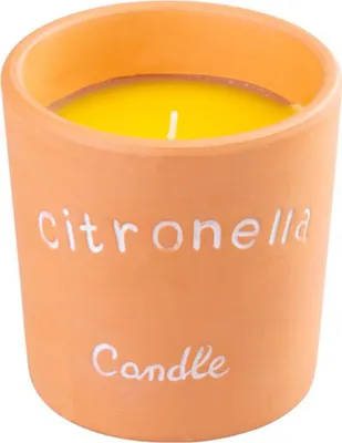 Immagine prodotto di Candela Citronella, repellente, terracotta, 185 g, 100x100 mm
