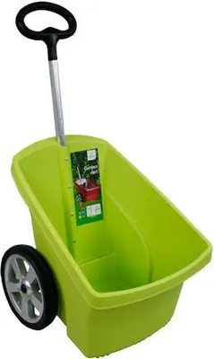 Produktbild von Schubkarre Gartenschubkarre 67 Liter Gartenkarre Transportkarre Gartentrolly Handwagen Laubkarre (grün)