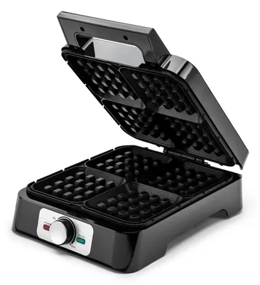 Obrázek produktu pro Waflovač na 4 belgické vafle, 1500 W, nerezová ocel s nepřilnavým povrchem
