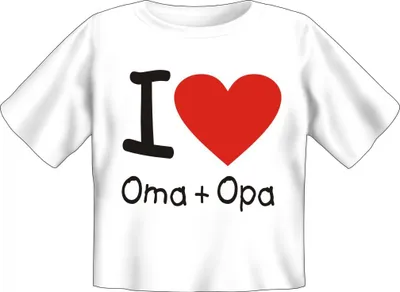 Produktbild von I love Oma + Opa - Textilien - Baby-Shirt