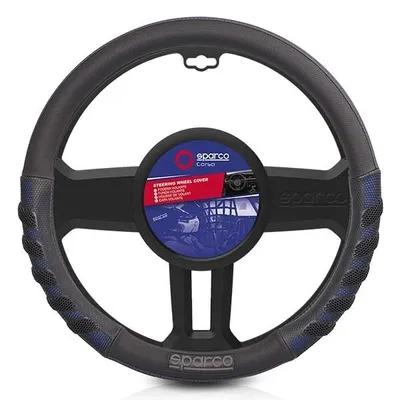Produktbild von SPARCO SPS101BL Lenkradbezug Ø37cm Ø38cm Schwarz Blau Lenkradhülle