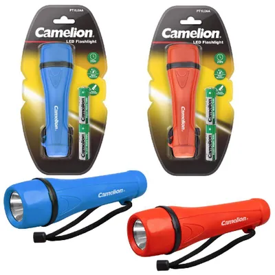 Produktbild von CAMELION PT1L2AA-2R6PBP 1LED gummierte Taschenlampe