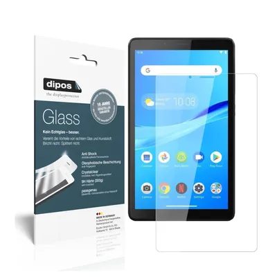 Produktbild von 2x Schutzfolie für Lenovo Tab M7 - Anti-Shock 9H Folie dipos Glass Kunststoffglas