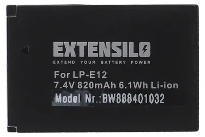 Produktbild von EXTENSILO Akku kompatibel mit Canon PowerShot SX70 HS Kamera (820 mAh, 7,4 V, Li-Ion)