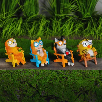 Image de Figurines d'animaux LED solaires – 4 modèles différents – 2 LED à lumière blanche chaude – 15 cm, 1 pièce [11425], Image générée par une IA