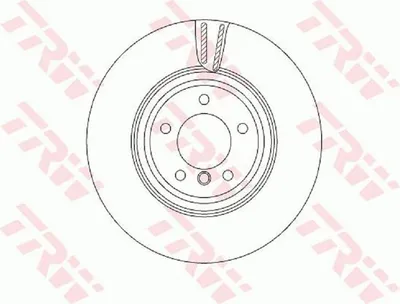 Image de 2x TRW Disque de frein DF4775S pour BMW 3 Touring (E91) 3 Berline (E90) X1 (E84)