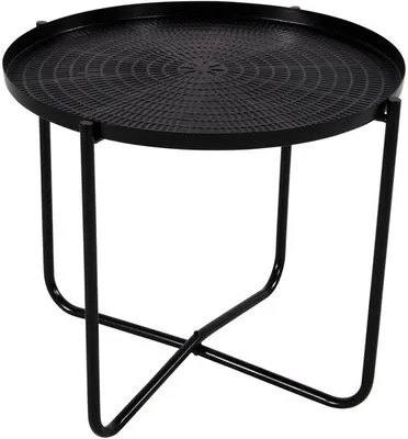 Image de Table d'appoint - Noir - Ø 40,5 x 35 cm - Acier