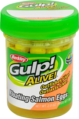 Produktbild von Berkley Softbait Gulp Alive Floating Salmon Eggs (fluo-orange) Ausführung: Salmon Eggs