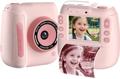 Produktbild von Kindercamera mit Instantdrucker - Rosa