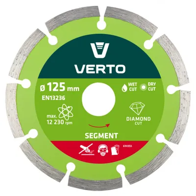 Obrázok produktu pre Diamantový rezný kotúč 125 x 22,2 mm, segmentový