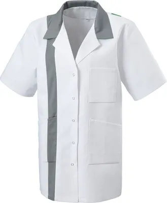Produktbild von Arzt-Mantel, Labor-Kittel, Kurzmantel, Uni, Kurzarm : 3XL : 50% Polyester 50% Baumwolle 210 g/m² : silbergrau