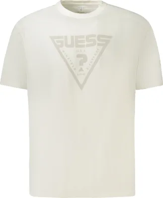 Produktbild von Herren Kurzarm T-Shirt Weiß aus Baumwolle mit Logo-Print