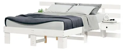Produktbild von Bettgestell mit Schubladen in Weiß 135 x 190 cm