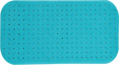 Produktbild von MSV Premium Duschmatte Badematte Badewannenmatte Badewanneneinlage antibakteriell rutschfest mit Saugnäpfen - Hellblau - duftet nach Rosen - ca. 36 x 76 cm - waschbar bei 60° Grad