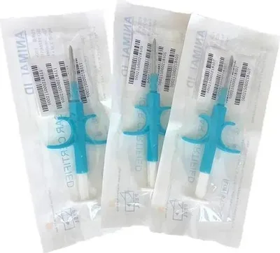 Obrázek produktu pro Mikročip pro domácí zvířata, snadná implantace, odolné pouzdro z bioskla, 1,4X8mm 10ks