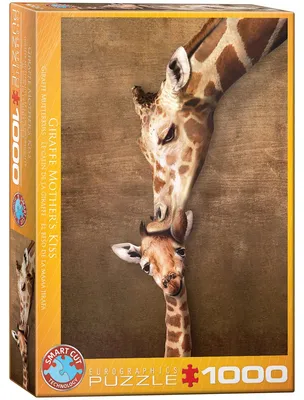 Immagine prodotto di EUROGRAPHICS Puzzle del bacio della giraffa 1000 pezzi