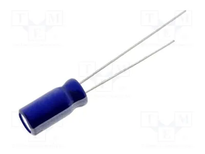 Produktbild von 20x Kondensator: elektrolytisch 25VDC THT 47uF Ø5x11mm  20% SD1E476M05011BB Elektr