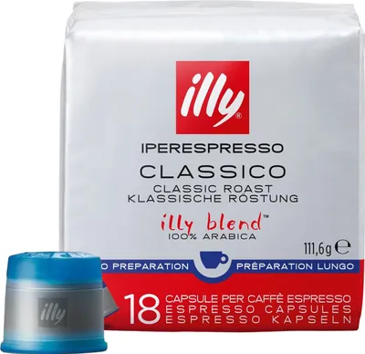 Obrázek produktu pro Illy Iperespresso Classico Lungo 18 Kapseln 100 Prozent Arabica mild