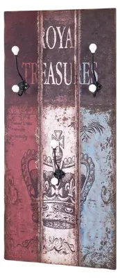 Produktbild von Haku Wandgarderobe, Vintage Optik, in Royal Motiv