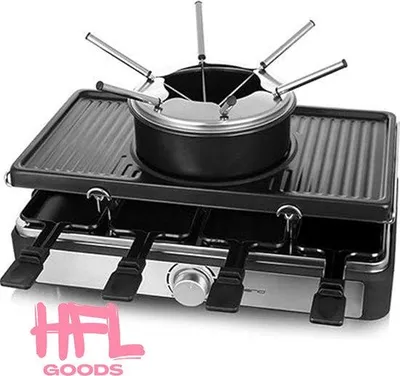 Obrázok produktu pre Súprava na raclette a syrové fondue 3 v 1, 1400 W, pre 8 osôb