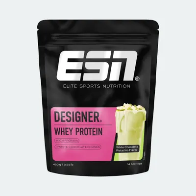 Produktbild von ESN Designer Whey 420g - White Chocolate Pistachio