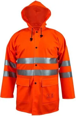 Produktbild von PROS Reflektierende Regenjacke 1101 Jacke WASSERSCHUTZJACKE Wasserdicht Arbeitsjacke Orange, 58