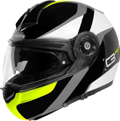 Produktbild von Schuberth C3 Pro Klapphelm Motorradhelm Sestante Gelb XXL mit PinLock und Sonnenblende