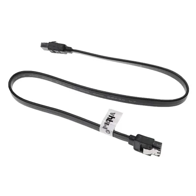 Produktbild von vhbw SATA III Kabel gerade auf gerade für Festplatte - Verbindungskabel mit Clip, 40 cm Schwarz