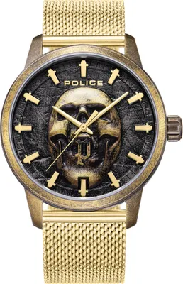 Produktbild von POLICE Herrenuhr Quarzuhr gold onesize Herren 44 PEWJG0005504