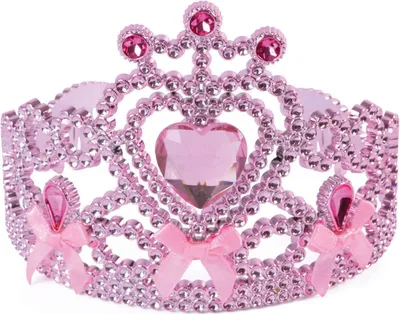 Produktbild von Rosa Tiara mit Schleifenfliegen Kostümzubehör