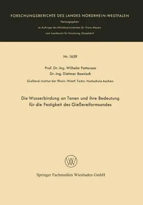 Image de Die Wasserbindung an Tonen und ihre Bedeutung für die Festigkeit des Gießereiformsandes