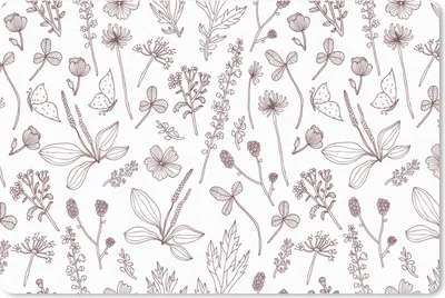 Produktbild von MuchoWow® Schreibtischunterlage Pflanzen - Muster - Blumen 60x40 cm - XXL Mauspad - Großes Mauspad